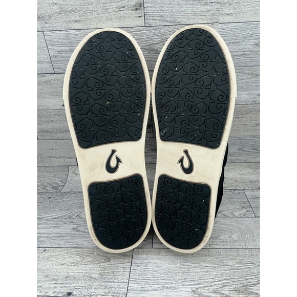 Olukai Pehuea Pa I‎ Women's Black Camo Slip On Sneakers Shoes US W9.5 EUR 39.5 - Picture 6 of 11